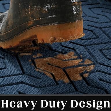 Yimobra 72x24 Indoor Outdoor Runner Rug, Heavy-Duty Waterproof Entrance Mat for High Traffic Areas, Commercial Grade Welcome Door Mat, Easy Clean, Blue - Image 3