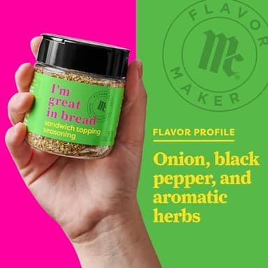 McCormick Sandwich Topping Seasoning, Flavor Maker, 3.9 oz - Image 8