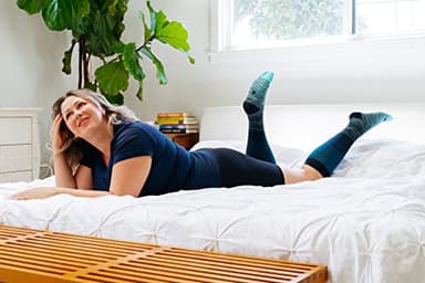 Wide Calf Compression Socks for Women & Men Extra Large Size Support Socks for Nurses Running Pregnant Travel, 15-20 mmHg - Image 5