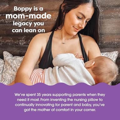 Boppy Nursing Pillow Cover - Soft, Hypoallergenic Washable Microfiber Bottle & Breastfeeding Pillow Covers (Redesigned Feeding Pillow Sold Separately) - Gray Gentle Leaves - Image 6