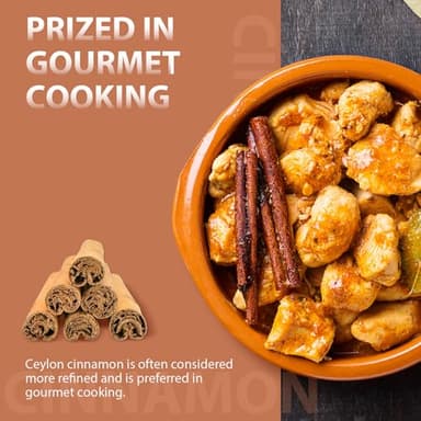 Soeos Ceylon Cinnamon Sticks, Organic Cinnamon Sticks, Real Cinnamon farmed in Sri Lanka, Non-GMO, Cinnamon for Coffee, Baking, Cooking and Beverages 1 oz (28g) - Image 6