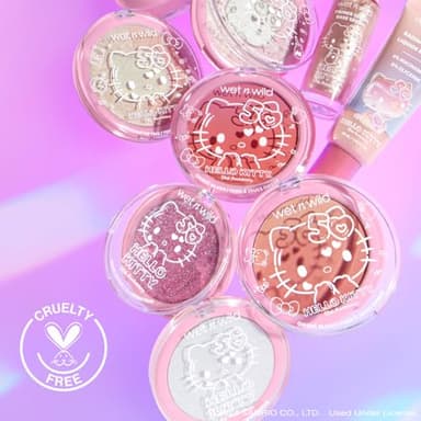 wet n wild Hello Kitty Highlighter, Multi-Dimensional Glow with Iridescent Pearls, Silky-Smooth Buildable & Blendable Formula, Cruelty-Free & Vegan - Kind Hearted - Image 4
