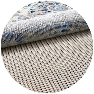 Veken 4 Ft Round Rug Pad Gripper for Hardwood Floors, Circle Non Slip Rug Pads for Area Rugs, Thick Rug Grippers for Tile Floors, Under Carpet Anti Skid Mat, Keep Your Rugs Safe and in Place - Image 1