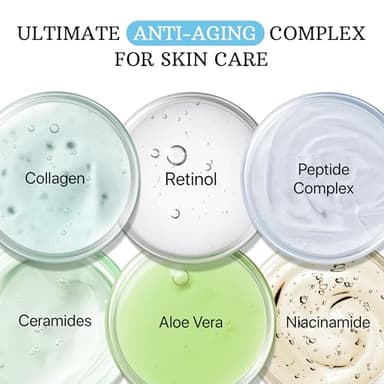 ESSENLIS Retinol Cream for Face - Anti Aging Face Moistuirzer with Collagen & Hyaluronic Acid - Day & Night Face Cream for Women and Men - Image 2