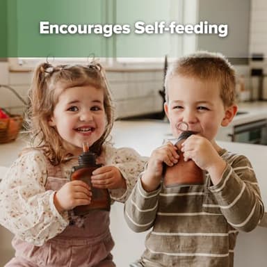 haakaa Reusable Baby Food Pouches Refillable Baby Squeeze Silicone Yummy Pouch, Soft Reusable Squeeze Storage Food Pouch for Kids Toddler,Home Made Food Puree,Smoothie Pouch Bag, 4oz, 4 Pack,6m+ - Image 4