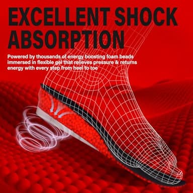 ERGOfoot Height Increase Insoles for Men, 4 Layers Adjustable Shoe Lifts Up to 3.54 Inches, Comfortable Height Boosting Insoles, Relieve Foot Pressure, Make You Taller All Day - Image 4