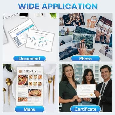 FURWEY 200 Pack Laminating Sheets, 3 mil, 8.9" x 11.4" Thermal Laminating Pouches Lamination Sheet Paper for Laminator, Clear, Letter Size, Office and School Supplies - Image 8