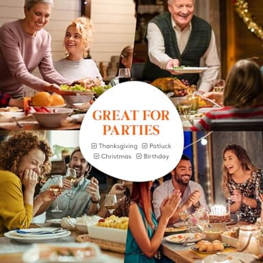 Lifewit Expandable Insulated Casserole Carrier for Hot or Cold Food, Double Decker Food Bag Lasagna Holder Carry Tote for Potluck Parties/Picnic/Cookouts, Fits 9"x13" Baking Dish, Dark green - Image 9