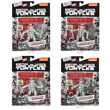 Teenage Mutant Ninja Turtles: Black and White Comic Book Figures with Comic Book by Playmates Toys - Image 4