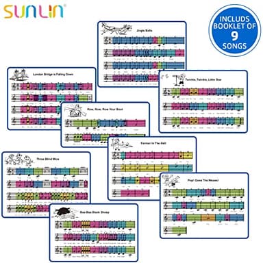 SUNLIN 6 ft. Floor Piano Mat for Kids & Toddlers, Giant Piano Mat, 24 Keys, 10 Built in Songs, 8 Instrument Sounds, Record & Playback, Song Booklet, Musical Toy Gift for Boys & Girls Age 3 4 5 6 7 8 9 - Image 6