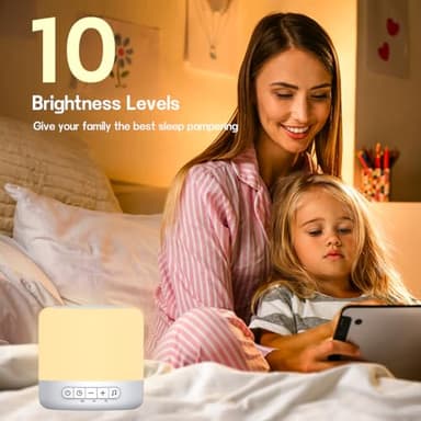 Easysleep White Noise Sound Machine with 30 Soothing Sounds 12 Night Light 32 Volume 3 Timers Portable Sleep Sound Machine for Office Travel Noise Canceling Lullaby & Rain Sound for Baby, Adults - Image 4