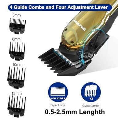 PETWORTHY Quiet Dog Grooming Kit - 2000mAh Dog Clippers for Heavy Thick Hair Coats, Waterproof Rechargeable Cordless Clippers, Safe and Easy to Clean Pet Grooming - Image 6