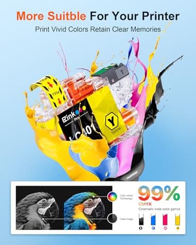 E-Z Ink Pro LC401XL LC401 Compatible Ink Cartridges Replacement for Brother LC401XL LC 401 XL to use with MFC-J1010DW MFC-J1012DW MFC-J1170DW (Black Cyan Magenta Yellow, 4 Pack) - Image 4