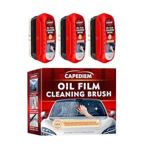 CAPEDIEM NEW Automotive Oil Film Cleaning Brush for Car Windows, Glass Cleaning Board, Car Windshield Cleaner, Suitable for Windshield Glass Oil Film Remover - Image 1