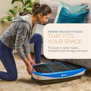 Lifepro Rumblex Max 4D Black Vibration Plate Exercise Machine with Loop Resistance Bands for Home Fitness Shaping Training Recovery Tone & Strength - Image 7