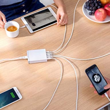 Anker Charger, 60W 6 Port USB Charging Station, PowerPort 6 Multi USB Charger for iPhone 14/13 Series, iPad Pro/Air/Mini, Galaxy S23/S22/S21, Note 20 Ultra, LG, HTC, and More - Image 7