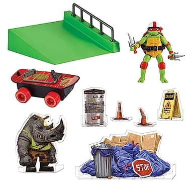 Teenage Mutant Ninja Turtles: Mutant Mayhem Raphael on a Skateboard with Accessories by Playmates Toys - Amazon Exclusive - Image 3