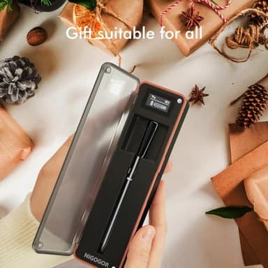 Smart Wireless Meat Thermometer with Thinnest Probe, Magnetic Bluetooth Food Thermometer, Remote Tracking and Real-Time Readings from Apps, for iOS and Android, for BBQ, Grill, Smoker - Image 2