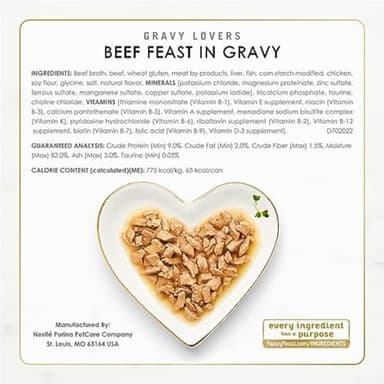 Purina Fancy Feast Gravy Lovers Poultry and Beef Grilled Gourmet Wet Cat Food Variety Pack - (Pack of 30) 3 oz. Cans - Image 8
