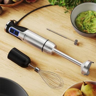 Mueller Immersion Blender Handheld - 8 Speed Stainless Steel Electric Hand Blender, 3 in 1 Emulsion Blender Handheld with Turbo Mode, Stick Blender Emulsifier for Kitchen for Soup, Smoothie, Puree - Image 8
