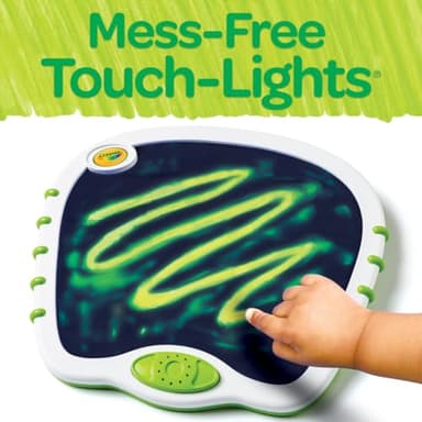 Crayola Toddler Touch Lights, Musical Sensory Toys for Toddlers, Light Up Drawing Pad, Mess Free Painting, Travel Activity, Gift for Toddlers, 2+ - Image 5