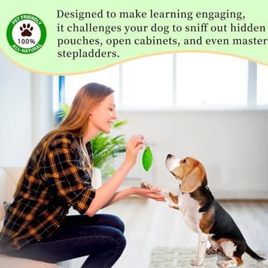 Dog scent training kit,Dog Brain Games, Hide and Seek Dog Toys, Dog Games - Fun Nose Work for Dogs, Sniff and Seek Dog Sniffing Toys , Dog Nosework Kit, Scent Work Kit for All Ages Dog (Green) - Image 4