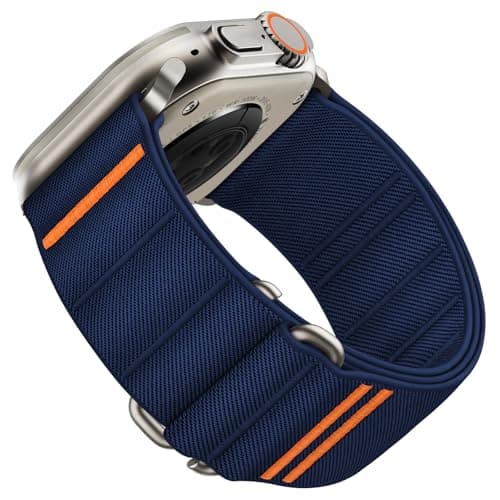 Suitisbest Sport Bands Compatible with Apple Watch Ultra Band 49mm 46mm 45mm 44mm 42mm Men, Stretchy Nylon Sport Loop Strap with S-Hook for iWatch Series 11 10 9 8 7 6 5 4 3 2 1, SE 3 2 1, Ultra 3 2 1 - Image 1
