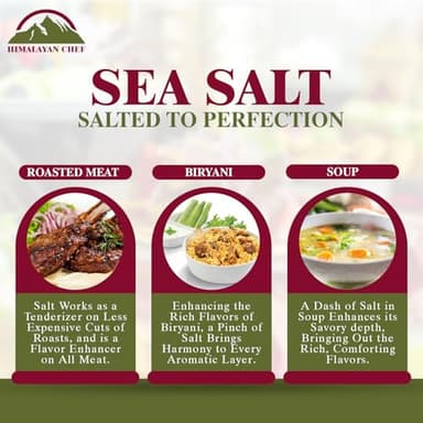 Himalayan Chef Sea Salt Fine - Unrefined Mineral Salt, 5 lb Bag (1 Pack) - Image 2