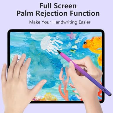 Stylus Pen for iPad 2018-2023, 15mins Fast Charge Apple Pencil for iPad 9th&10th Generation, Apple iPad Pro 11&12.9", iPad 8/7/6th Gen, iPad Air 3rd/4/5th Gen, iPad Mini 5/6th Gen (Purple Rose) - Image 4