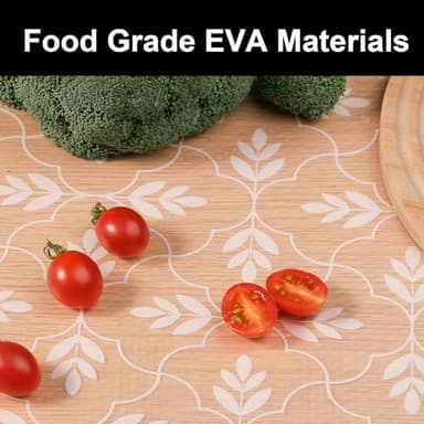 Cooyes Shelf Drawer and Cabinet Liner, Washable Oil-Proof Shelf Liners for Kitchen Cabinets, Shelves, Refrigerator, Non-Adhesive Drawers Mats(Transparent, 11.8 x 118 Inch) - Image 5