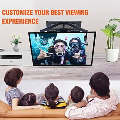Heavy Duty Long Arm TV Wall Mount with 43" Dual Articulating Arms for Most 50-90 inch Screens, Full Motion TV Mount Swivel Tilt tv Bracket Holds 198lbs,16”,18”,24” Studs VESA 600x400MM FORGING MOUNT - Image 9