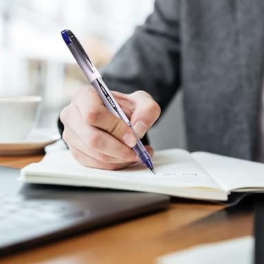 EYEYE Rollerball Pens Medium Point, 3 Assorted Colors 0.7mm Liquid Ink Roller Ball Pen Quick Dry, Ink Pen Fine Point Smooth Writing Pens for Journaling, Note Taking, Office, School Supplies - Image 8