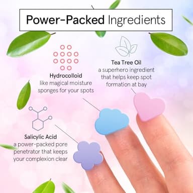 grace & stella Award Winning Pore Strip - Pimple Patches for Face - Hydrocolloid Acne Patches - Absorbs Zits, Reduces Redness - Cute Patches Dermatologist-Tested, Vegan (Multishape, 36 Count) - Image 4