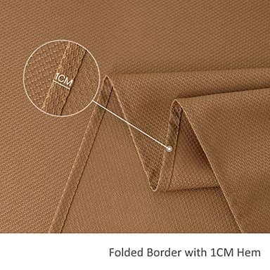 maxmill Fall Tablecloth Waterproof Spillproof Wrinkle Resistant Soft Textured Table Cloth for Harvest Thanksgiving Dinner and Party Indoor and Outdoor Use, Square 60 x 60 Inch, Amber Bronze - Image 6