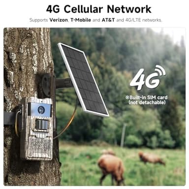 TKENPRO Trail Camera Unlimited Data Plan Cellular Trail Cameras 2K Live Feed - Image 2
