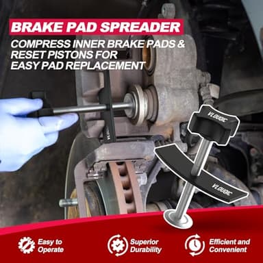 Brake Caliper Compression Tool, Heavy Duty Brake Pad Spreader Tool, caliper piston compressor tool for Compressing Inner Pad, Disc Brake Pad Spreader Tool Suitable for Most Cars and Light Trucks - Image 2