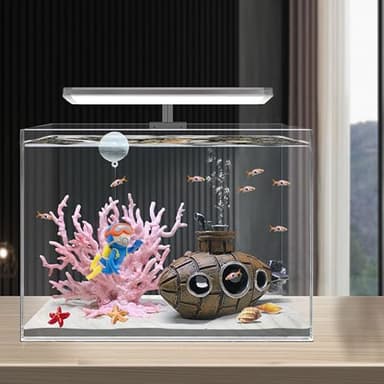 BEZALEL 13PCS Floating Fish Tank Decorations Floating Device Fish Tank Accessories Flotating Diver Fake Jellyfish Decorations Starfish Submarine Suitable for Aquarium - Image 3