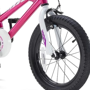 RoyalBaby Freestyle Kid’s Bike, 14 inch with Training Wheels, Fuschia, Gift for Boys and Girls - Image 8
