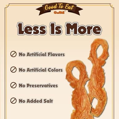 Gootoe Turkey Tendon Dog Treats, Rope (L) 1 lb, USA-Sourced Turkey Tendon, Natural Snack, Premium Puppy Chews, Hypoallergenic, Rawhide Free, Reseal Value Bag, Sizes for Large Dogs - Image 4