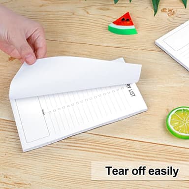Joyberg Grocery List Magnet Pad for Fridge, 2 Pack Magnetic Notepads for Refrigerator, Magnetic Grocery List Pad for Fridge, Full Magnet Back Shopping Lists, 60 Sheets Per Note Pads - Image 3