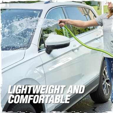 Rugged Rhino Heavy Duty Flexible Light Weight Garden Hose, 25ft x 5/8in, 4 Layer Leakproof Outdoor Gardening Tools, Watering Supplies, Powerful Water Pressure for Lawn, Flowers, Green Black - Image 8