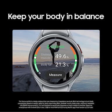 Samsung Galaxy Watch 6 Classic 47mm Bluetooth Smartwatch, Rotating Bezel, Fitness Tracker, Personalized HR Zones, Advanced Sleep Coaching, Heart Monitor, BIA Sensor, Health Insights, US Version, Black - Image 7