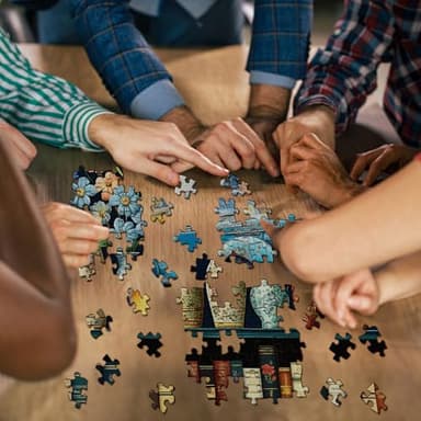 Wildflower Puzzles for Adults 1000 Pieces, PICKFORU Vintage Flower Book Puzzle, Wildflower Pages Jigsaw Puzzle for Book Lover, Floral Art Bookshelf Library Puzzles - Image 8