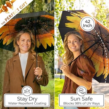 TUMELLA Strongest Windproof Travel Umbrella (Compact, Superior & Beautiful), Small Strong but Light Portable and Automatic Folding Rain Umbrella, Durable Premium Grip, Fits Car and Backpack - Image 5