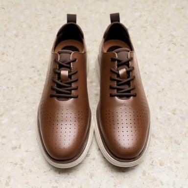 Bruno Marc Men's MaxFlex Fashion Dress Sneakers Oxfords Classic Casual Shoes,Size 10.5,Brown/White,SBOX2318M,Size 10.5,Brown/White,SBOX2318M - Image 2