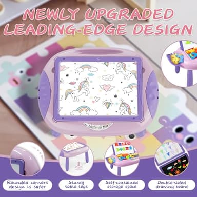 Cokzer Gift for 1-2 Year Old Girls, Toddler Girl Toys with Magnetic Letters and Numbers, Learning and Educational Toys for 1 2 Year Old, Girls Birthday (Unicorn Pink) - Image 4