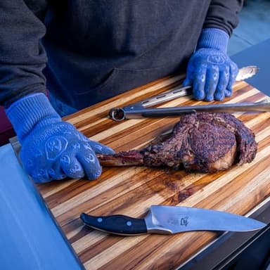 Grill Armor Oven Gloves 932°F Extreme Heat & Cut Resistant Oven Mitts with Fingers for BBQ, Cooking, Grilling, Baking – Accessory for Smoker, Cast Iron, Fire Pit, Camping, Fireplace, Griddle & More - Image 2