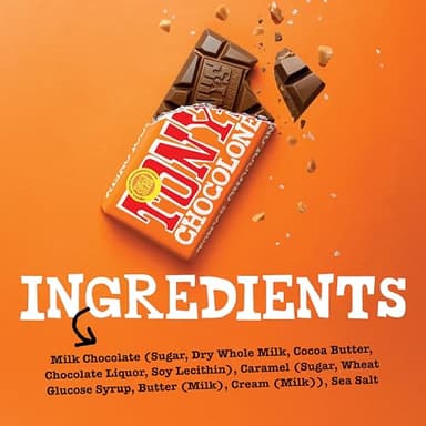 Tony’s Chocolonely Belgian Milk Chocolate Candy Bar With Caramel & Sea Salt for Snacks, Chocolate Bar for Party Favors, Gifts, or Gift Basket, 32% Cacao, Made From Quality Fairtrade Cocoa, 6.35 Oz - Image 3
