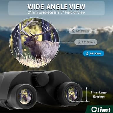 6x25 Compact Binoculars, Mini Pocket Small Portable Size 9.5° Wide Angle Field of View 21mm Large Eyepiece ED Glasses Bak-4 Prism Professional HD for Adults Travel Sports Cruise Birding Opera - Image 5