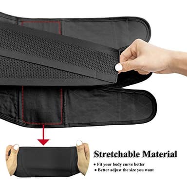 Postpartum Girdle C-Section Recovery Belt Back Support Belly Wrap Belly Band Shapewear (Black,L) - Image 5